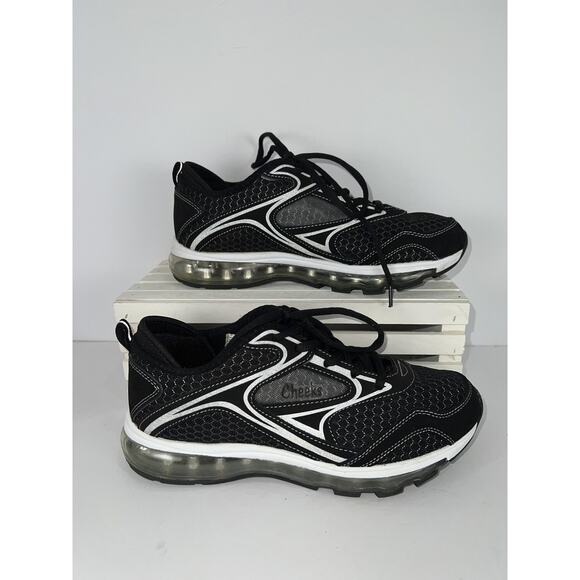 Tony Little Cheeks Shoes Womens Size 8 Black Airtrac Walking Athletic Sneakers - Picture 1 of 6